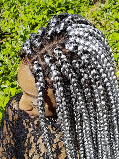 perruque tresse vanille